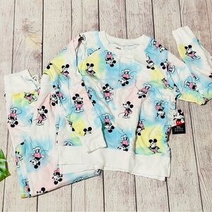 Disney Mickey Women’s Allover Print Sleepwear Set NEW